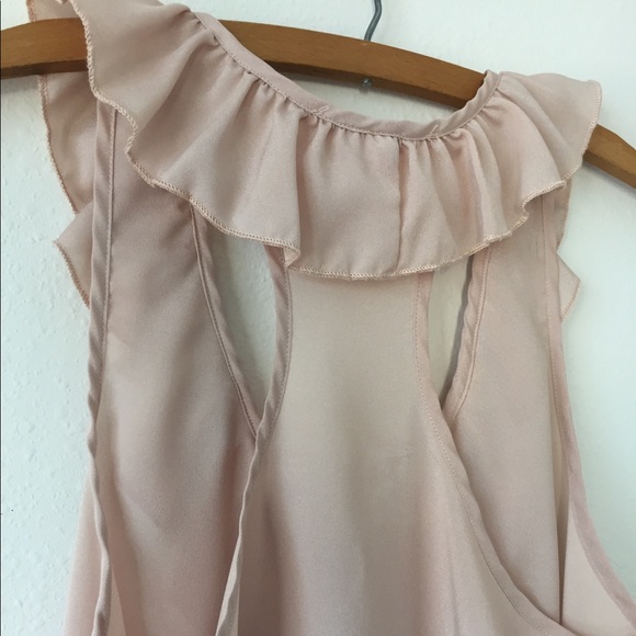 Prevett Sheer Ruffle Racerback Shell - Picture 6 of 7
